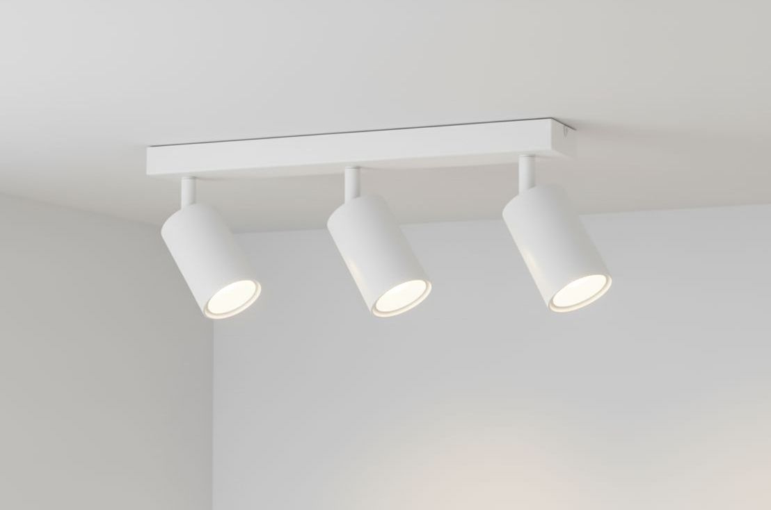 Spoti lampa sufitowa (spot) 3-punktowa biała